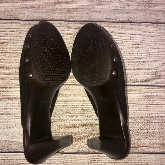 Stuart Weitzman Double Agent Cola Suede Mule - Picture 10 of 12